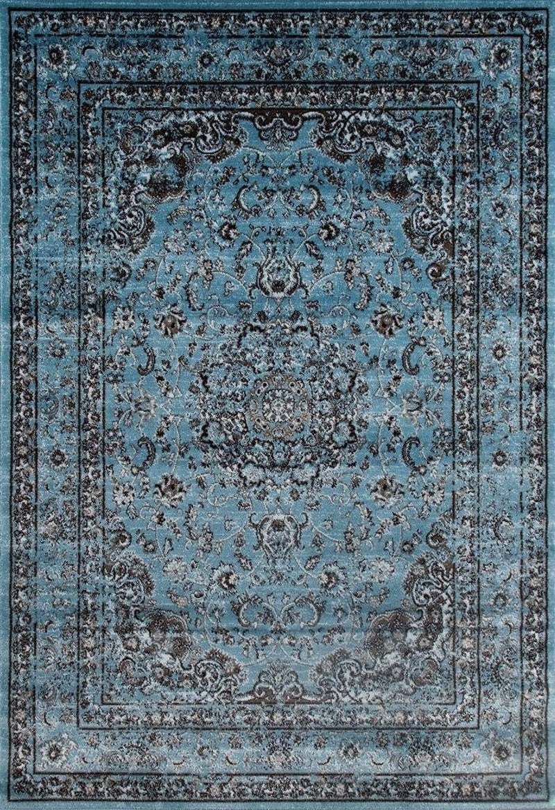 3212 Distressed Blue 5'2X7'2 Oriental Area Rug Carpet