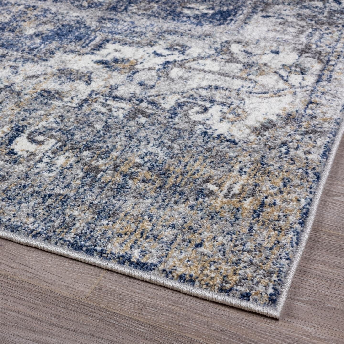 Hampstead Oriental Yellow with Blue 8X10 Area Rug 5623