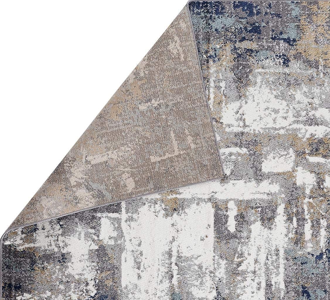 Gray 8 Ft.X 10 Ft Hampstead Abstract Area Rug