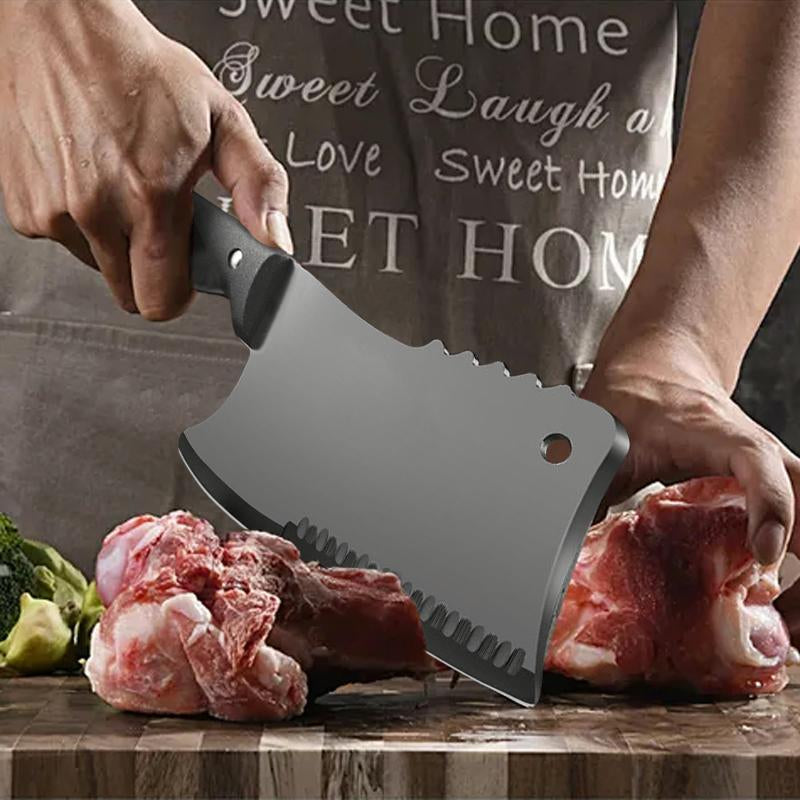 Stainless Steel Kitchen Knife, 1 Count Household Kitchen Knife, Modern Cooking Multifunctional Kitchen Cutting Tool for Meat & Fruit & Vegetable, Kitchen Gadgets, Kitchenware, Stainless Steel Knives