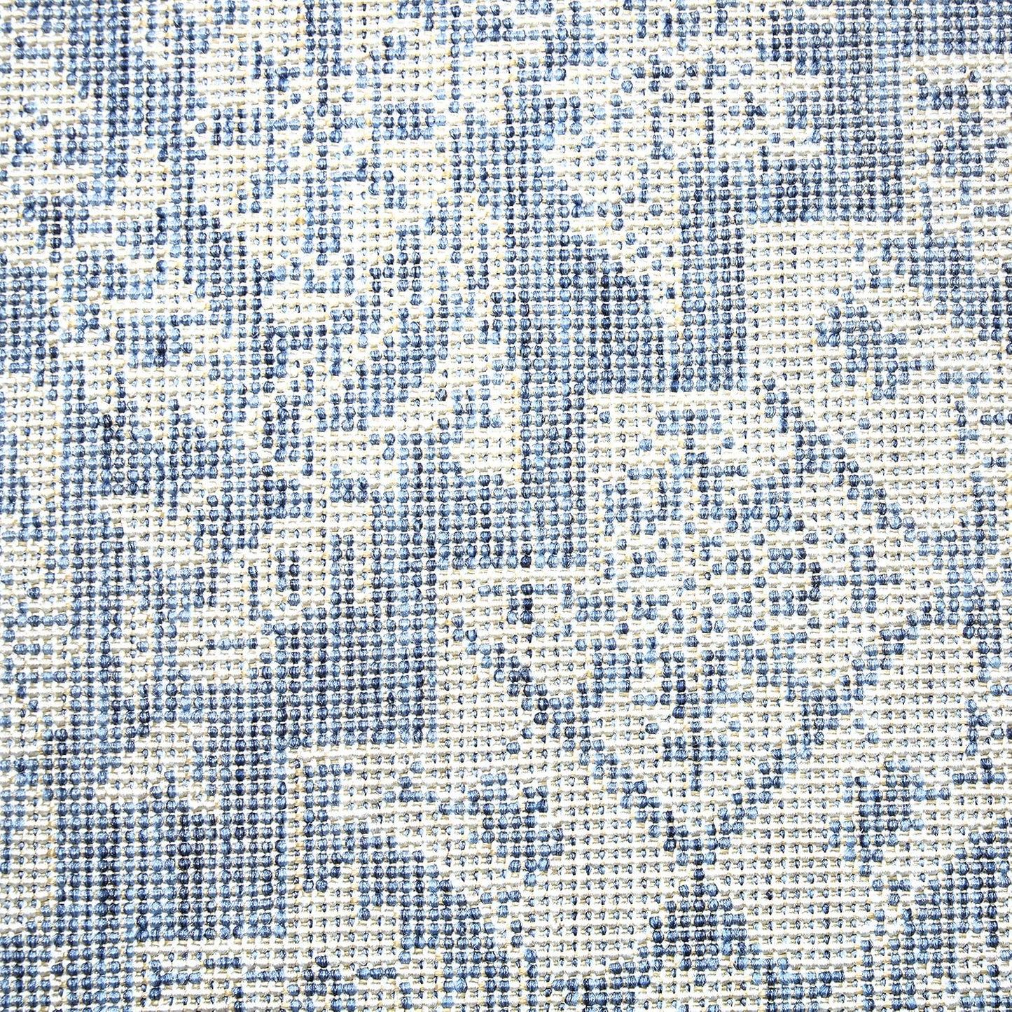 Patio Country Dahlia Transitional Medallion Indoor/Outdoor Area Rug, Blue/Grey, 7'9"X10'2"