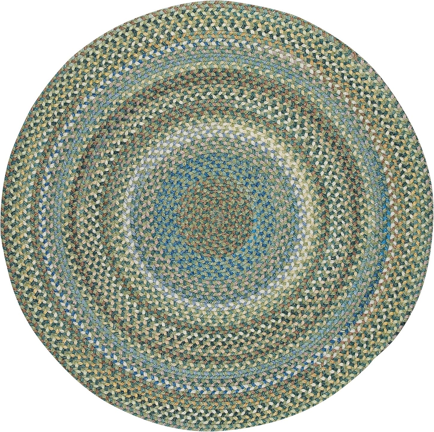 American Heritage Sage 7'0"X7'0" round Braided Rug