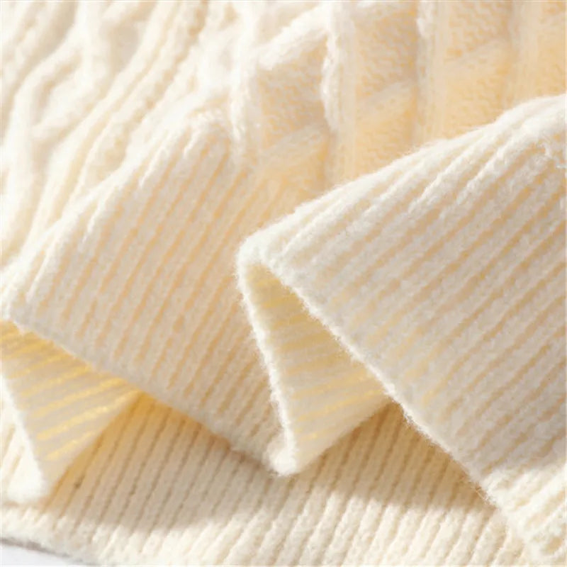 High Quality Mens Turtleneck Sweaters Pullover Solid Color Knitted Sweater Men Casual Pullovers Autumn Winter Warm Knitwear Man