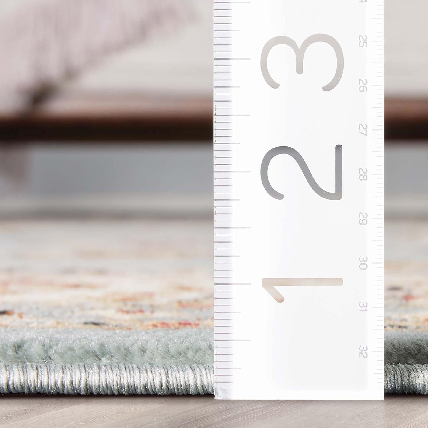 Barclay Sarouk Traditional Light Blue 2'3" X 3'11 Rug