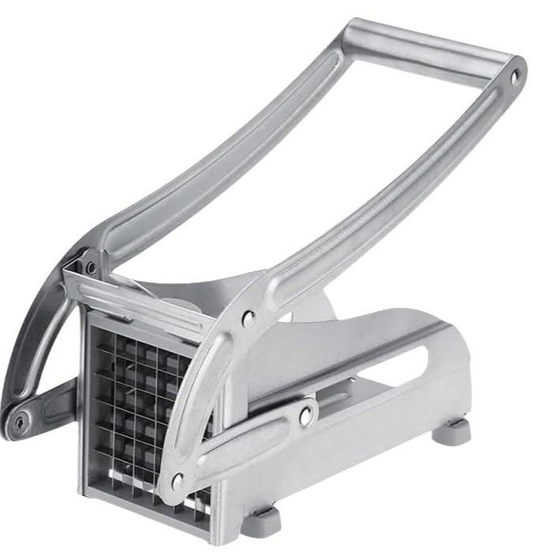 Manual French Fry Cutter with 2 Blades,Stainless Steel Potato Slicer for Fries,Carrots & Cucumbers, Kitchen Air Fryer Mate,Perfect Fruit Vegetable Slicer