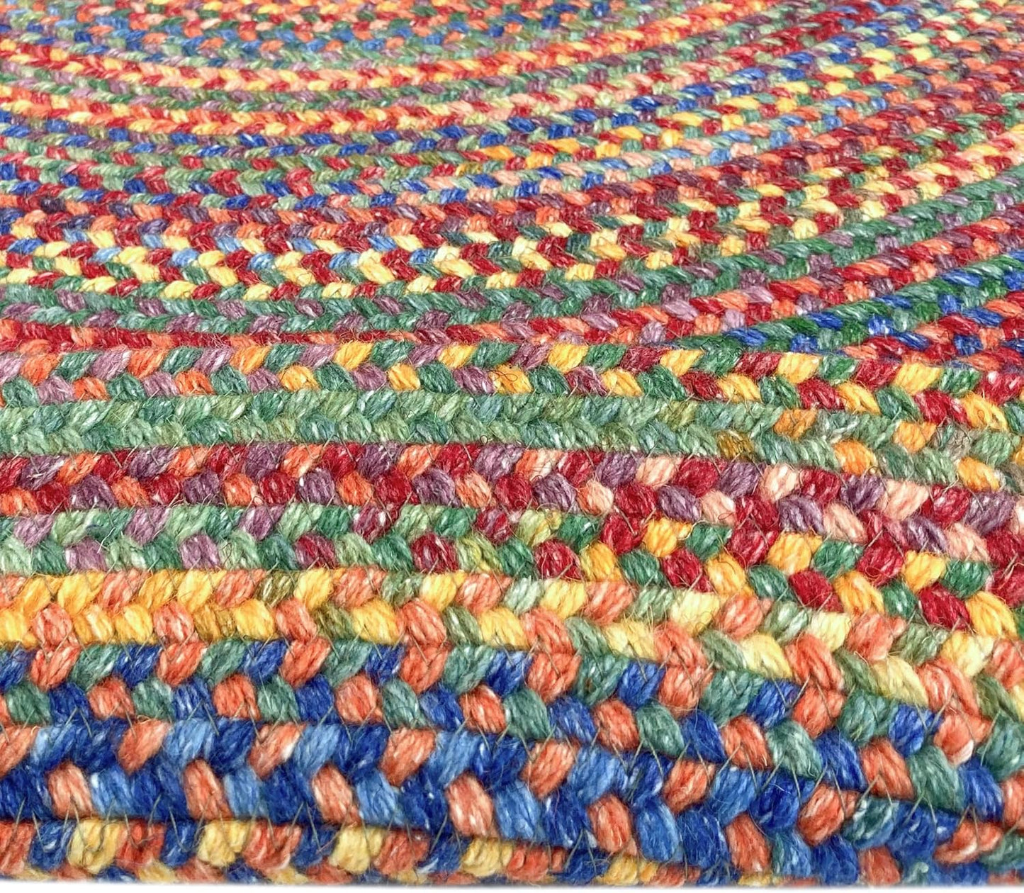 American Heritage Multi 3' 0" X 5' 0" Concentric Rectangle Braided Rug