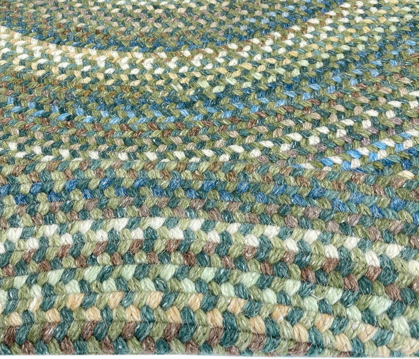 American Heritage Sage 7'0"X7'0" round Braided Rug