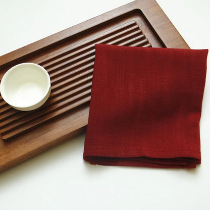Nordic Cotton Linen Tea Napkin, Table Handkerchief, Cloth for Dinner Party, Restaurant Bowl, Teapot Cleaning Towel