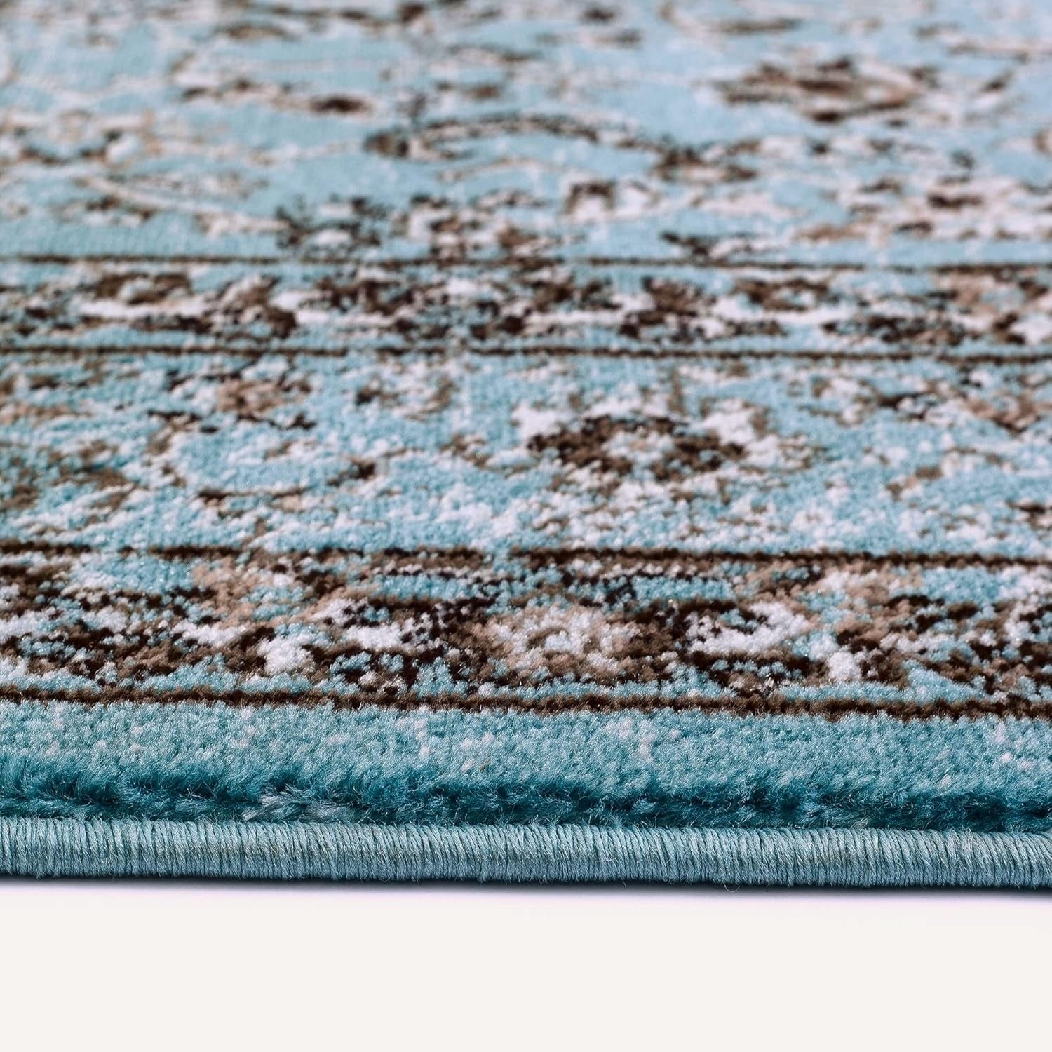 3212 Distressed Blue 5'2X7'2 Oriental Area Rug Carpet
