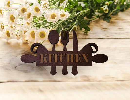Wooden Kitchen Sign