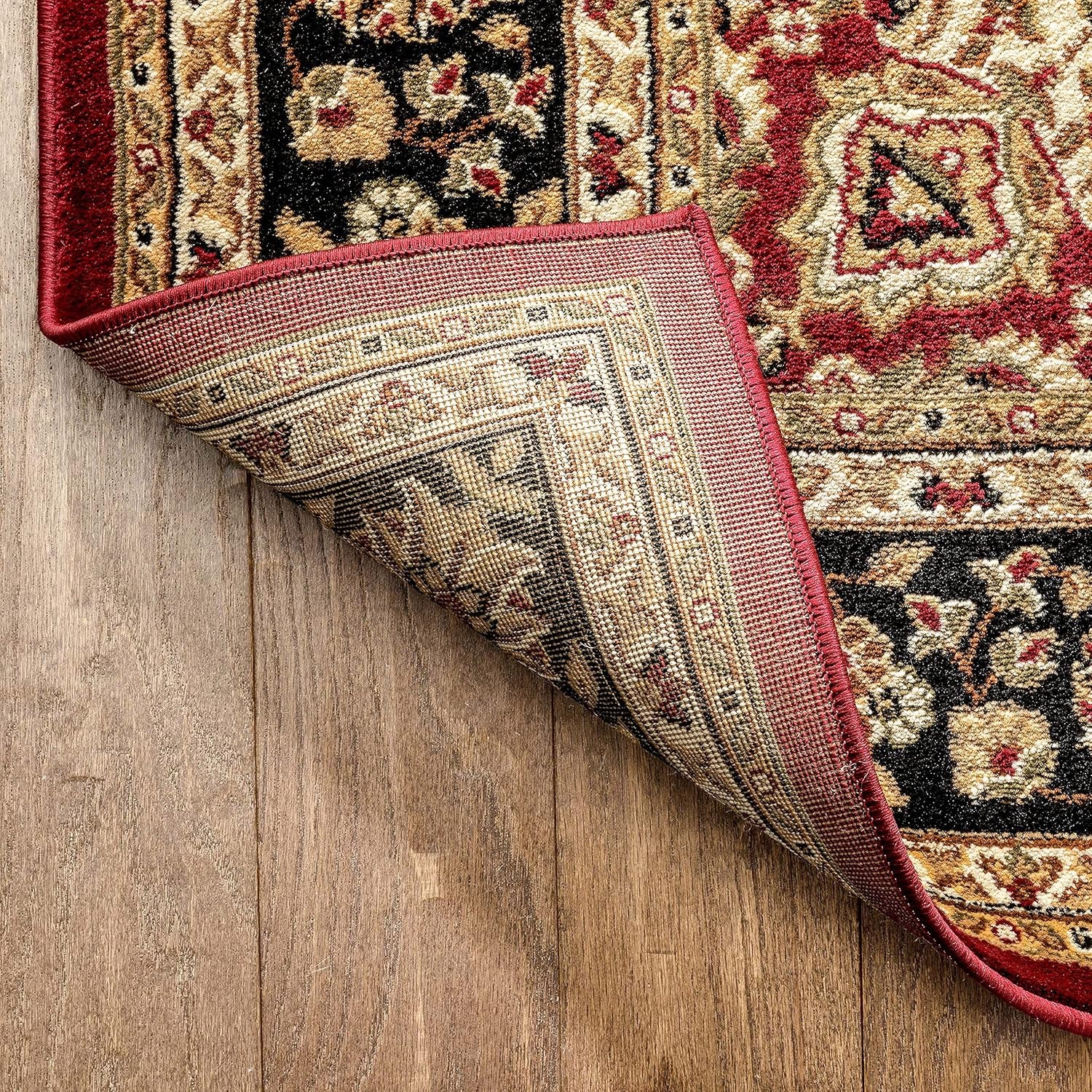 Barclay Medallion Kashan Red Traditional Area Rug 6'7'' X 9'6''