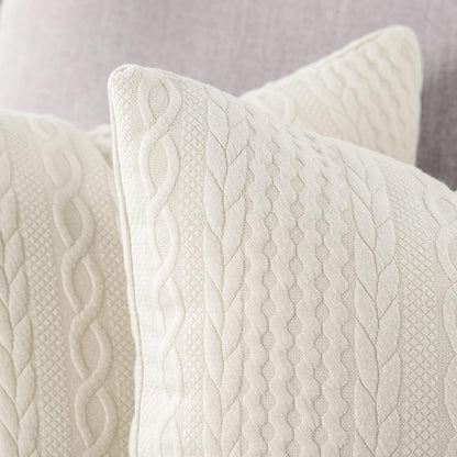 Pack of 2 Super Soft Decorative Throw Pillow Covers Square Cushion Cases Pillowcases for Couch Sofa Bedroom Car Modern Embossed Patterned,16 X 16 Inch,Beige