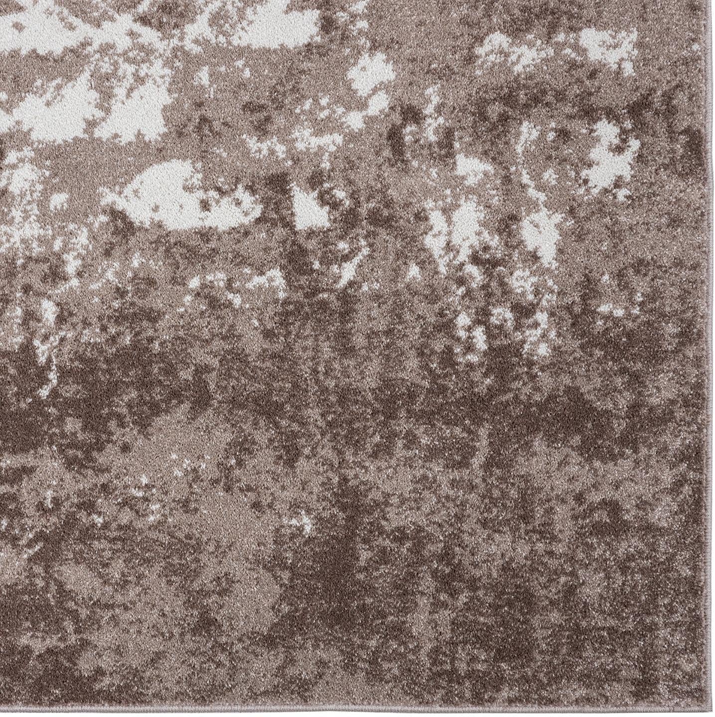 Hampstead Abstract Area Rug - Medium Pile, Modern Area Rug, Beige / 8 X 10