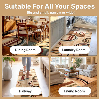 Barclay Arcs & Shapes Ivory Modern Geometric Area Rug 2'3" X 3'11"