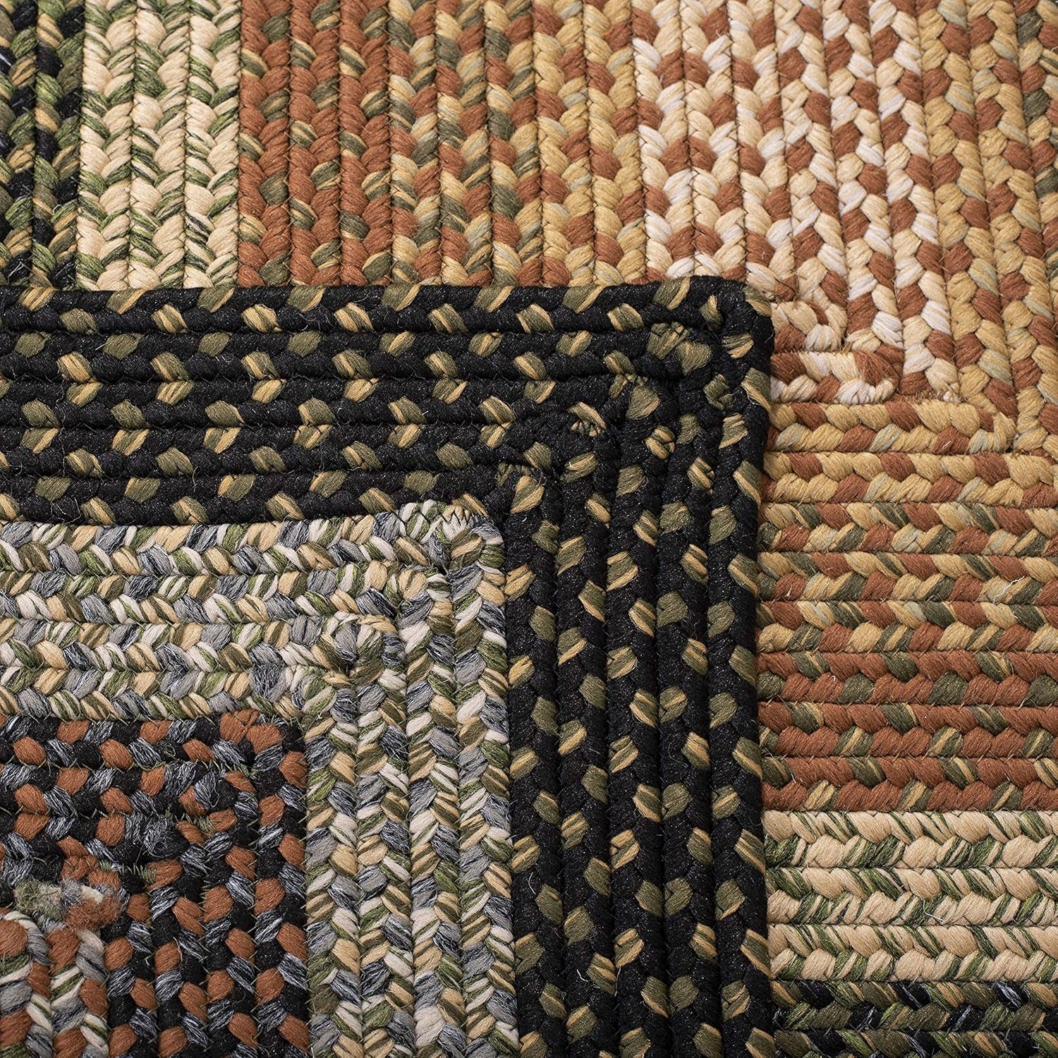 Washable Rug Braided Collection - 2'3" X 6' Runner, Multi, Weather Resistant & Easy Cleaning, Ideal for Patio, Backyard, Mudroom, Deck, Hallway, Kitchen (BRD308A)