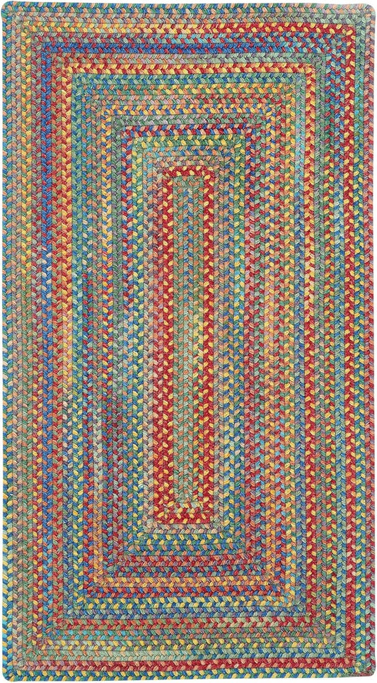 American Heritage Multi 3' 0" X 5' 0" Concentric Rectangle Braided Rug