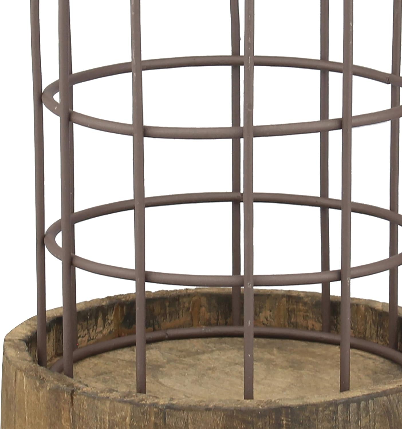 SB-5393C 2PC Wire METAL CLOCHE SET, Set of 2, Brown