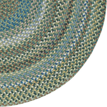 American Heritage Sage 7'0"X7'0" round Braided Rug