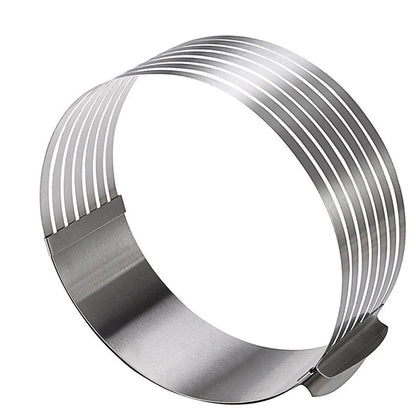 20CM 30CM Adjustable round Bread Cake Cutter Slicer Stainless Steel Cake Cutter 7 Layers Slicer Mousse Ring Mould Baking Gadgets