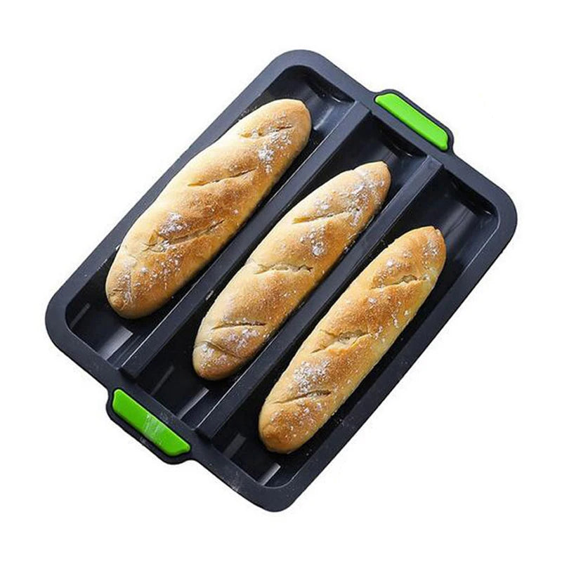 Food Grade Silicone Cake Molds Toast Tray Bread Pan Brownie Dessert Madeleine Cake Moulds Baguette Baking Tools Muffin Bakeware