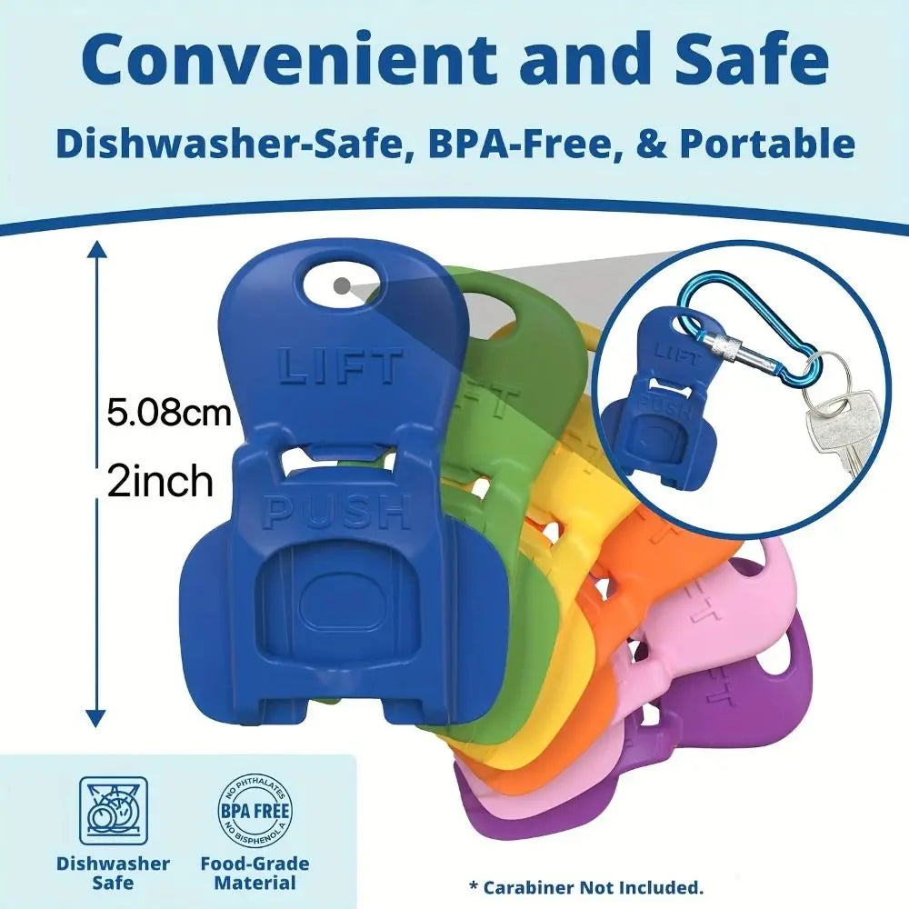 1/6/12Pcs Colorful Reusable Easy Can Opener Effortless Dustproof Drink Protector Convenient Practical Camping Accessories Beer