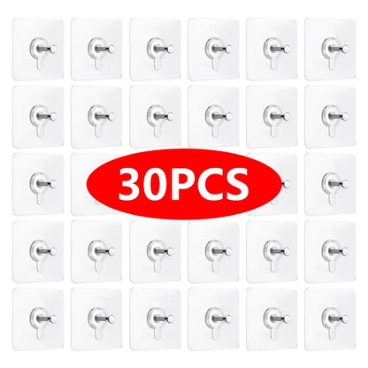 Strong Adhesive Wall Hook without Piercing Picture Hanger Self-Adhesive Wall Hangers without Holes for Frame Poster Photo Clock