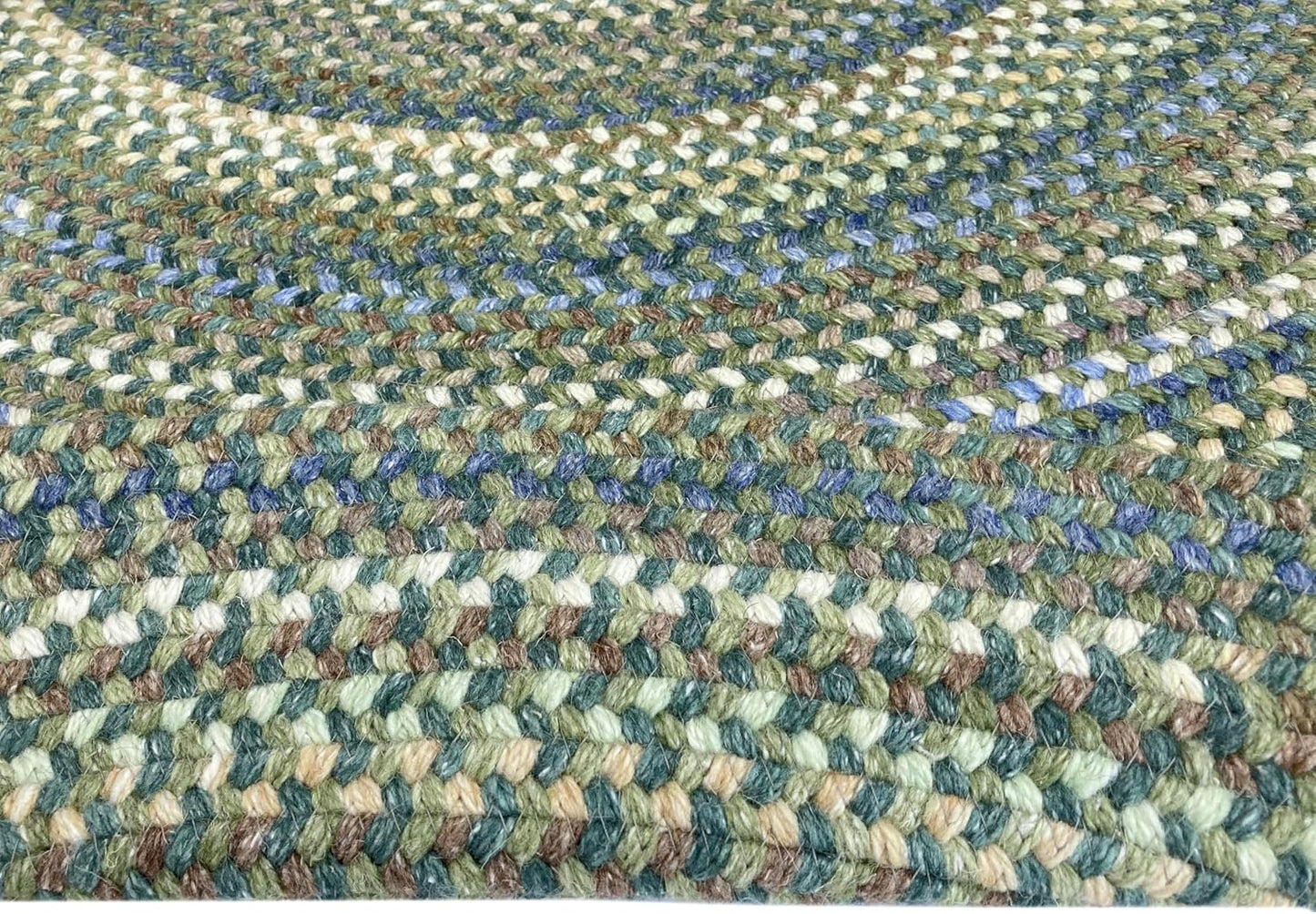 American Heritage Sage 7'0"X7'0" round Braided Rug