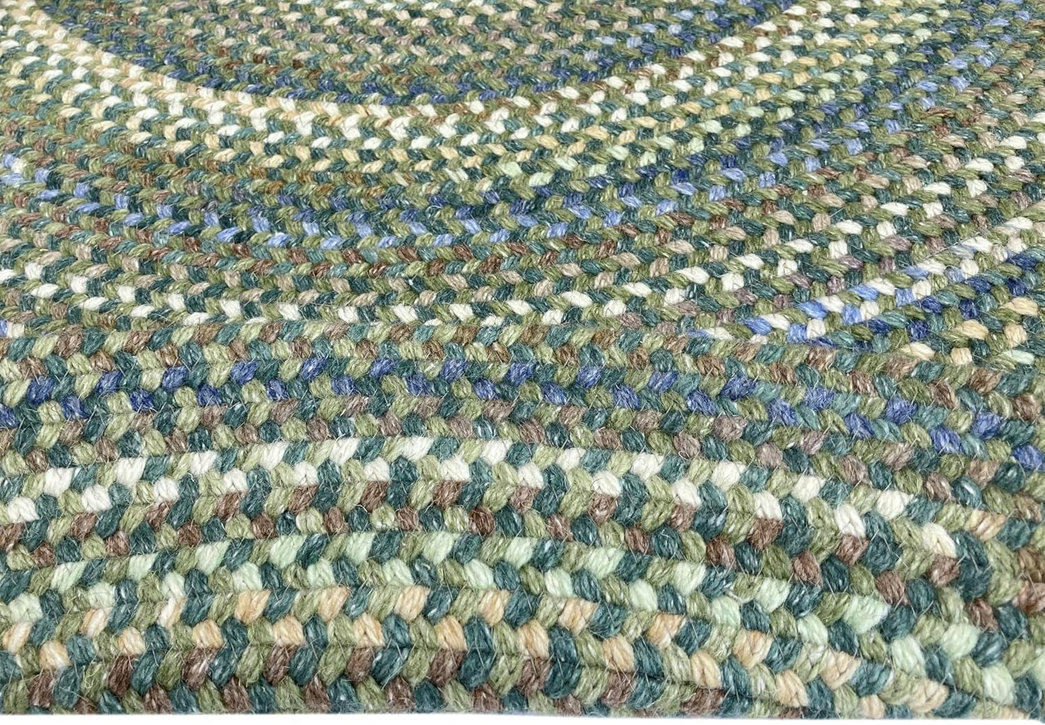 American Heritage Sage 7'0"X7'0" round Braided Rug