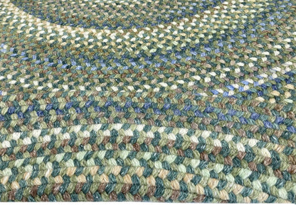 American Heritage Sage 7'0"X7'0" round Braided Rug