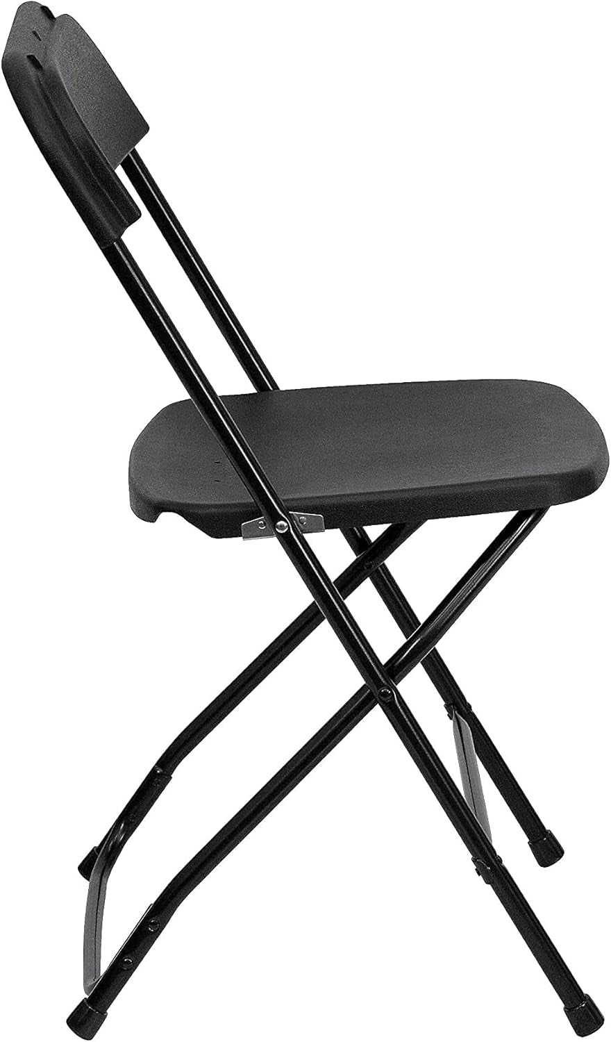 Hercules Series Plastic Folding Chair - Black - 650LB Weight Capacity Comfortable Event Chair - Lightweight Folding Chair