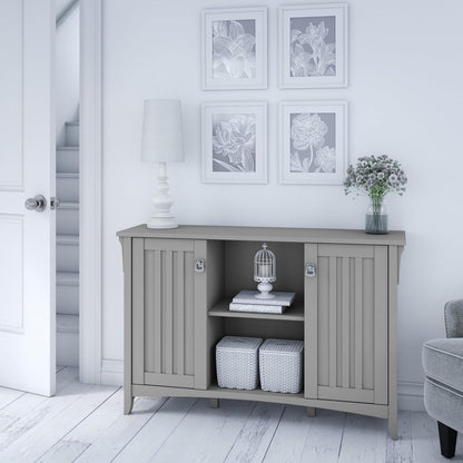 Bush Furniture Salinas Accent Storage Cabinet with Doors and Shelves, Farmhouse Cabinet Buffets & Sideboards
