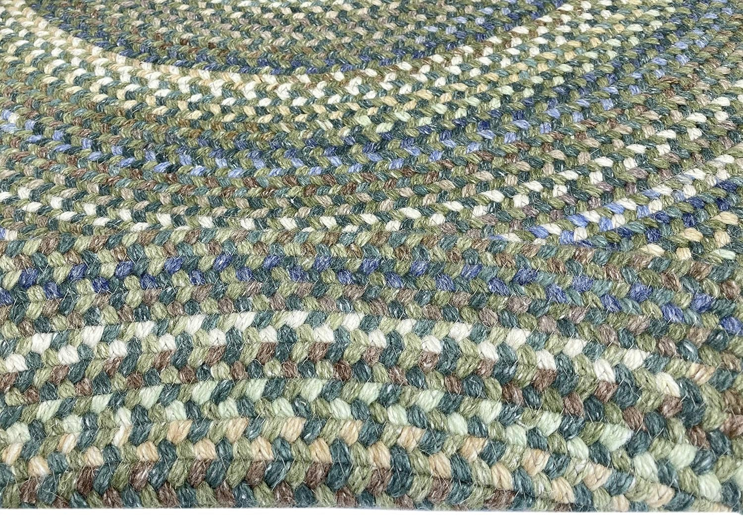 American Heritage Sage 7'0"X7'0" round Braided Rug