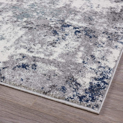 Hampstead Abstract Area Rug - Medium Pile, Modern Area Rug, Ivory / 8 X 10