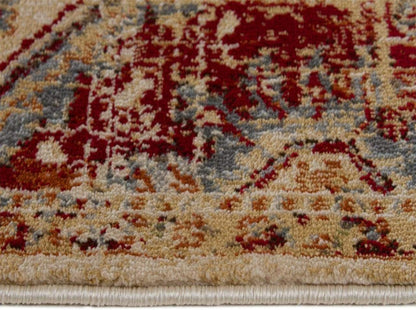 Vintage Moroccan Area Rug, Ivory 5X7