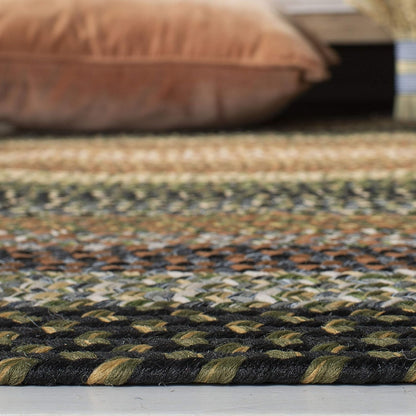 Washable Rug Braided Collection - 2'3" X 6' Runner, Multi, Weather Resistant & Easy Cleaning, Ideal for Patio, Backyard, Mudroom, Deck, Hallway, Kitchen (BRD308A)