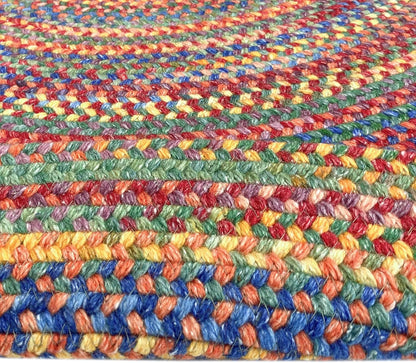 American Heritage Multi 2' 0" X 8' 0" Runner Oval Braided Rug
