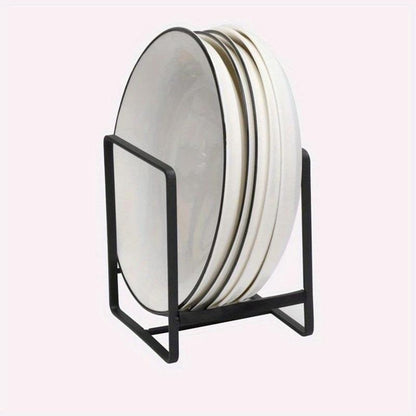 Stainless Steel Dish Rack, 2 Counts/Set Space Saving Vertical Plate Holder, Kitchen Storage Rack, Kitchen Cabinet Organizers, Kitchen Organizer for Plates, Cutting Boards, Pot Lids, Kitchen Utensils Holder, Kitchen Organization