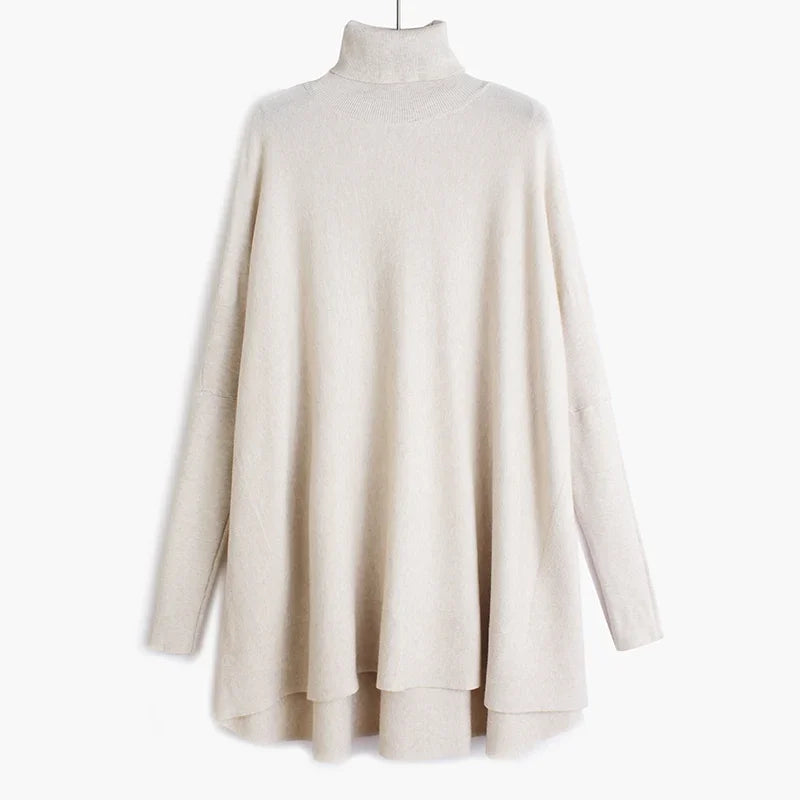 Women Turtleneck Sweater Women Loose Oversized Chic Sweater Bottoming Oversized Womens Winter Sweaters 2021
