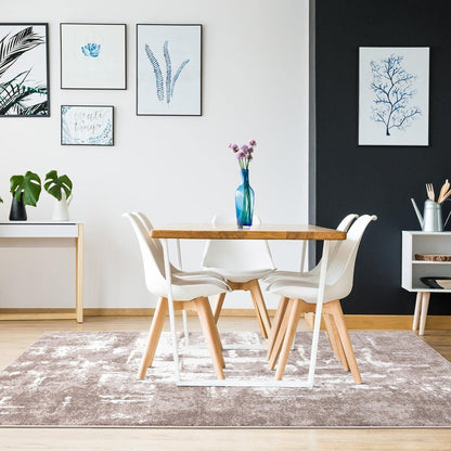 Hampstead Abstract Area Rug - Medium Pile, Modern Area Rug, Beige / 8 X 10