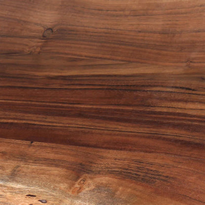 Lareese Alaterre Furniture Live Edge Wood Bench - Natural Acacia Wood Top with Metal Hairpin Legs