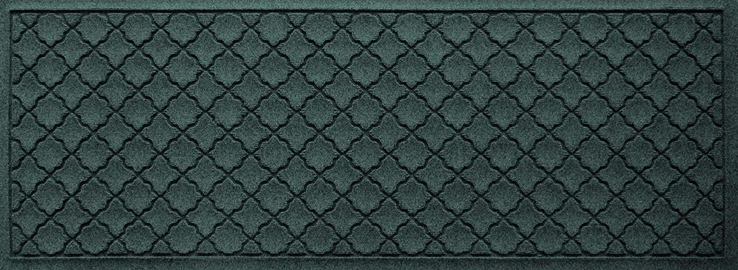 Waterhog Heavy Duty Runner Door Mat, 2' X 5', Made in USA, Durable & Skid-Resistant Entryway Mat, Water-Trapping, Indoor/Outdoor Decorative Floor Covering, Cordova Collection, Evergreen