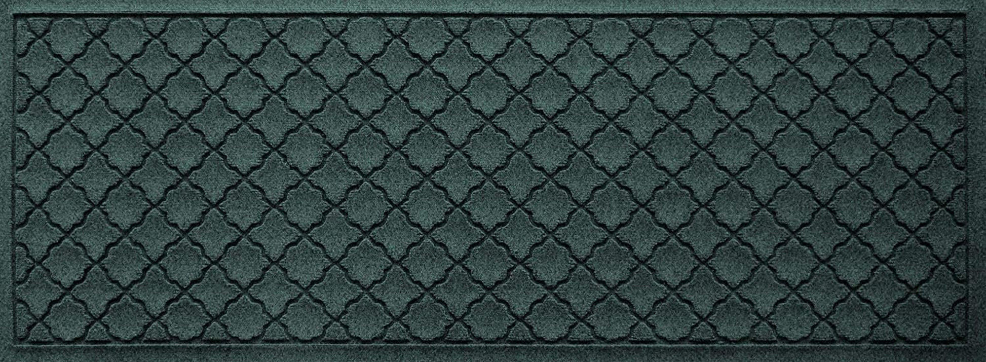 Waterhog Heavy Duty Runner Door Mat, 2' X 5', Made in USA, Durable & Skid-Resistant Entryway Mat, Water-Trapping, Indoor/Outdoor Decorative Floor Covering, Cordova Collection, Evergreen