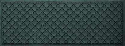 Waterhog Heavy Duty Runner Door Mat, 2' X 5', Made in USA, Durable & Skid-Resistant Entryway Mat, Water-Trapping, Indoor/Outdoor Decorative Floor Covering, Cordova Collection, Evergreen