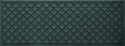 Waterhog Heavy Duty Runner Door Mat, 2' X 5', Made in USA, Durable & Skid-Resistant Entryway Mat, Water-Trapping, Indoor/Outdoor Decorative Floor Covering, Cordova Collection, Evergreen