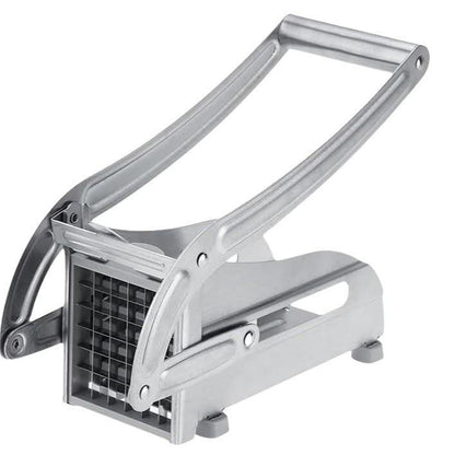 Manual French Fry Cutter with 2 Blades,Stainless Steel Potato Slicer for Fries,Carrots & Cucumbers, Kitchen Air Fryer Mate,Perfect Fruit Vegetable Slicer