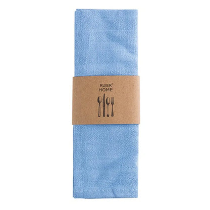 Nordic Cotton Linen Tea Napkin, Table Handkerchief, Cloth for Dinner Party, Restaurant Bowl, Teapot Cleaning Towel