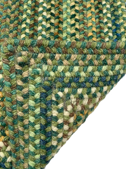 American Heritage Sage 0' 36" X 0' 36" Concentric Rectangle Braided Rug