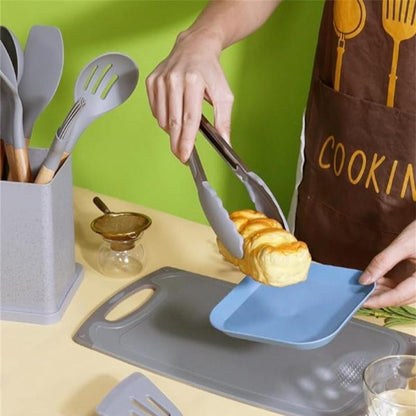 Kitchen Utensils Set, 19Pcs/Set Silicone Kitchen Utensils Set, Household Cutting Cooking Utensils Set, Home Kitchen Supplies