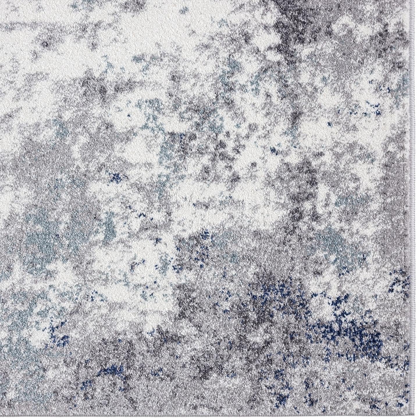 Hampstead Abstract Area Rug - Medium Pile, Modern Area Rug, Ivory / 8 X 10