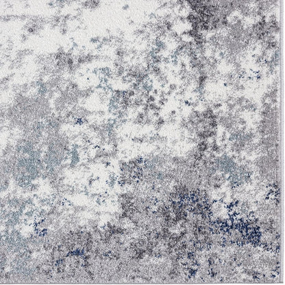 Hampstead Abstract Area Rug - Medium Pile, Modern Area Rug, Ivory / 8 X 10